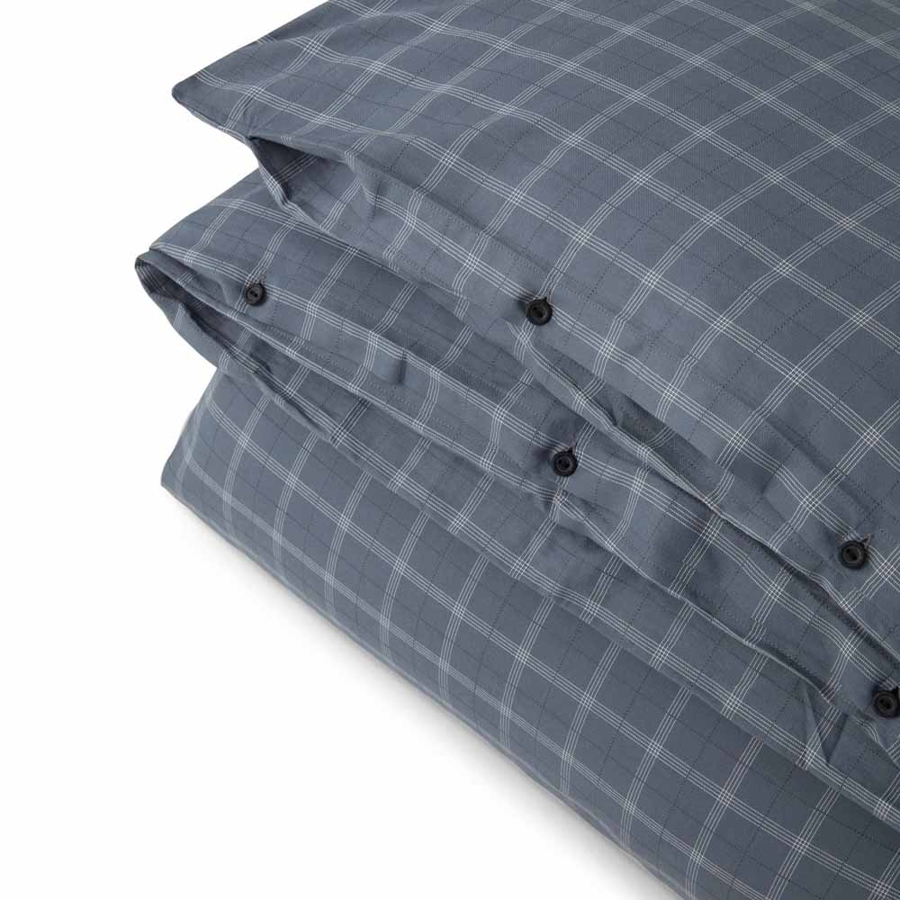 Lexington Checked Lyocell/Cotton Pin Point Oxford Påslakan
