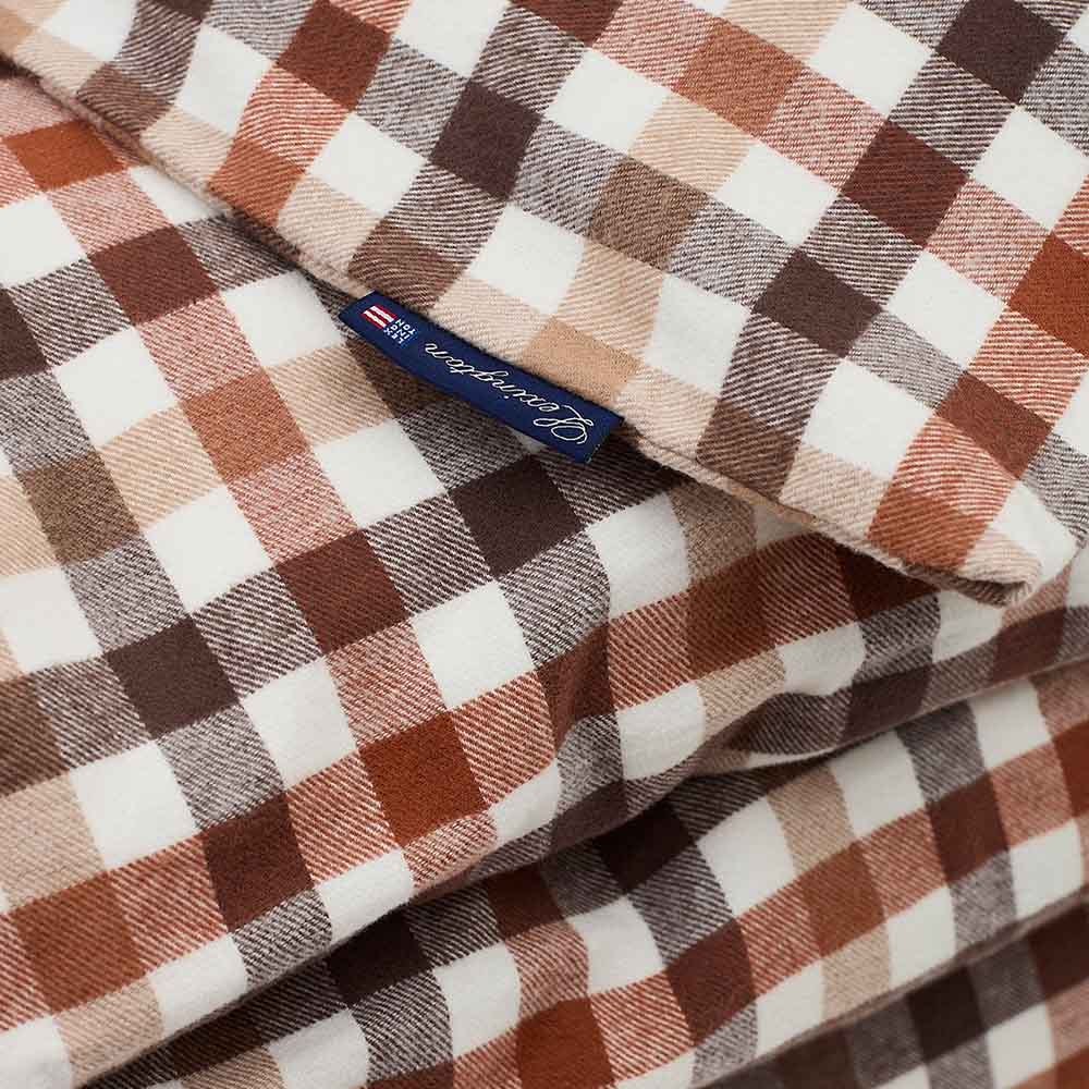 Lexington Checked Cotton Flannel Rutigt Påslakan