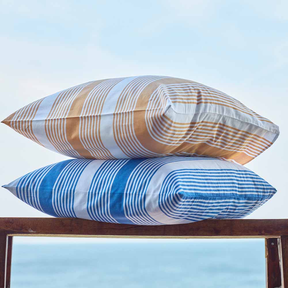 Lexington Striped Cotton Sateen Örngott