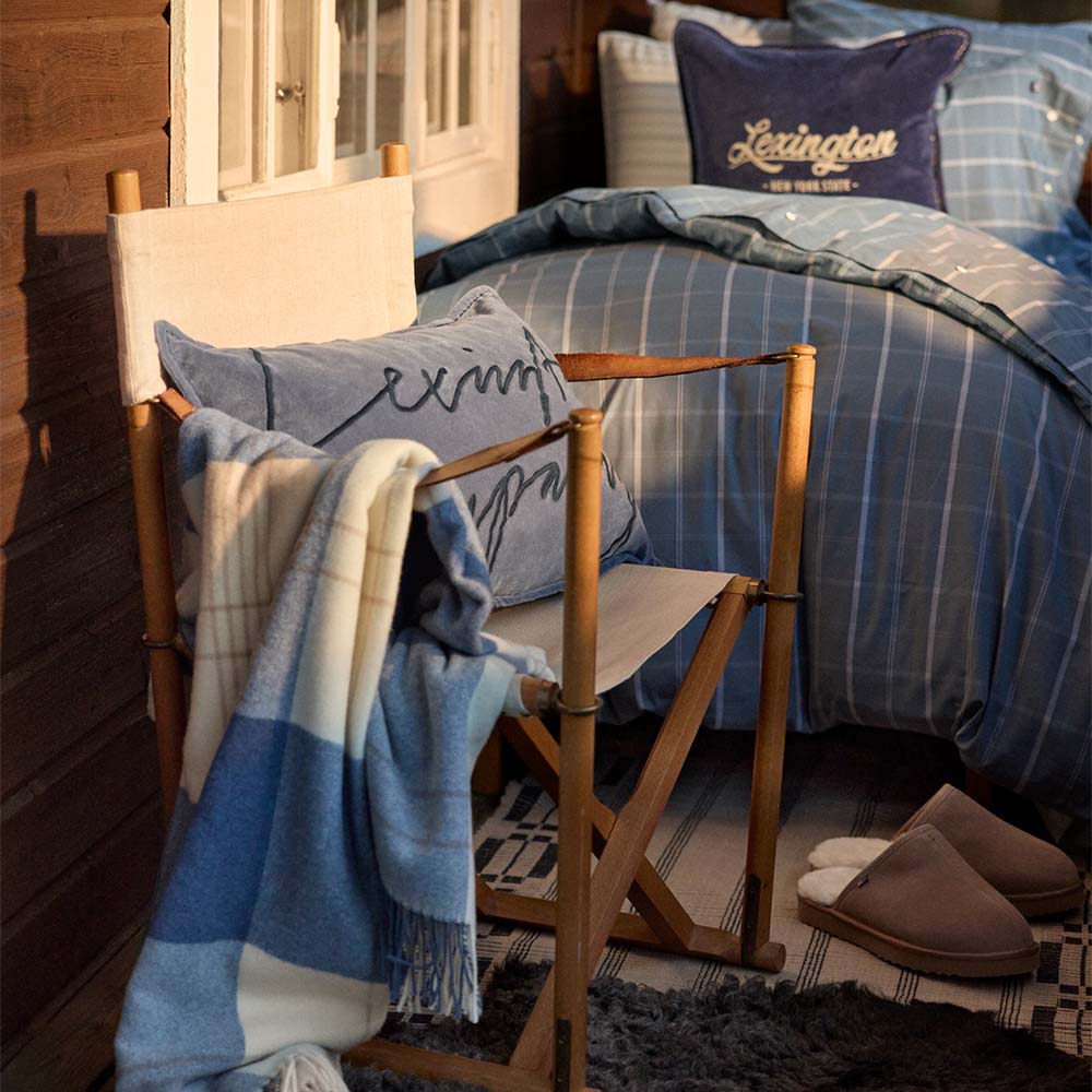 Lexington Checked Recycled Wool Pläd