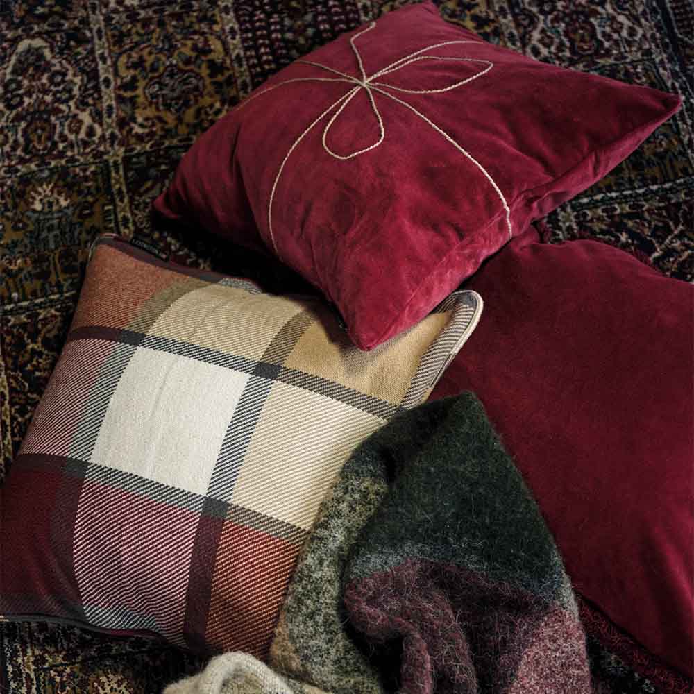 Lexington Wrapped Organic Cotton Velvet Kuddfodral