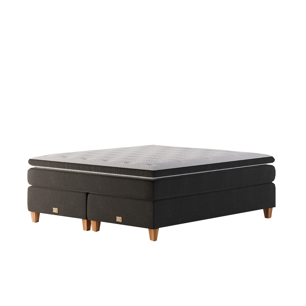 Mattsons Beds Rise Stitch Kontinentalsäng 210x210 Grå
