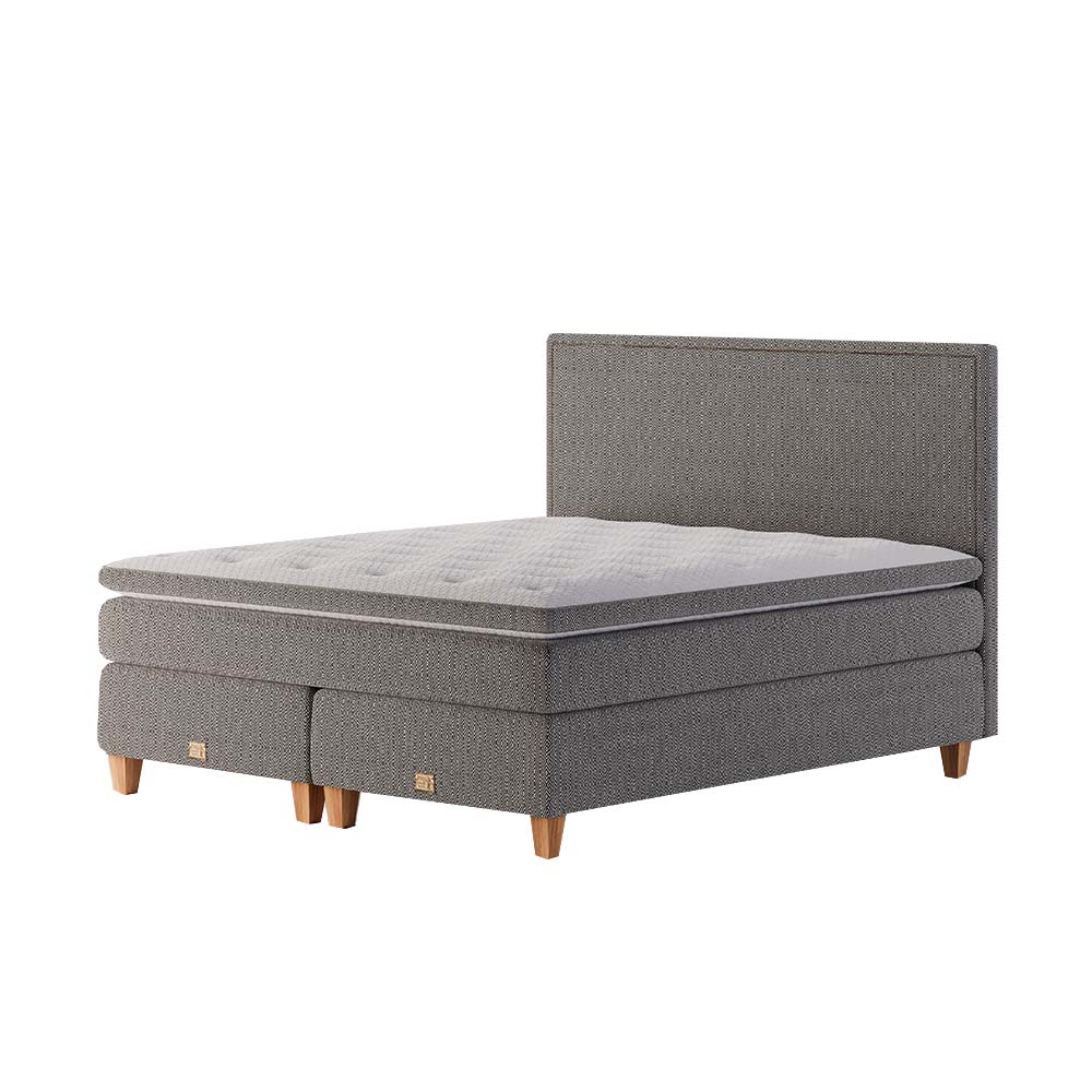 Mattsons Beds Rise Stitch Kontinentalsäng 210x210 Grå