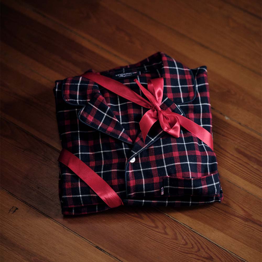 Lexington Miranda Organic Cotton Checked Flannel Pyjamas