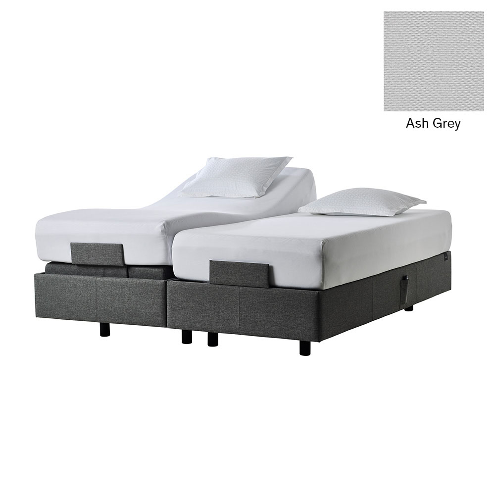 Tempur Spring Box Pro Luxe Ställbar Säng 200x200 Grå