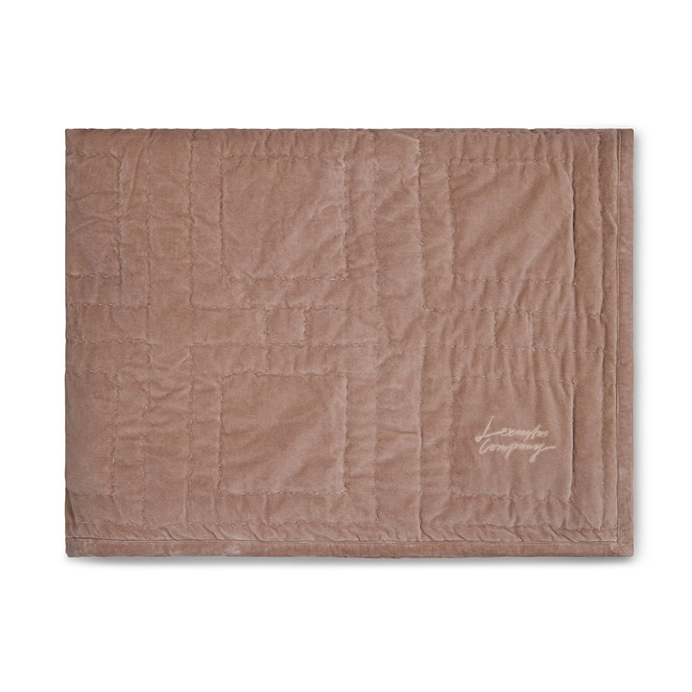 Lexington Graphic Quilted Organic Cotton Velvet &Ouml;verkast