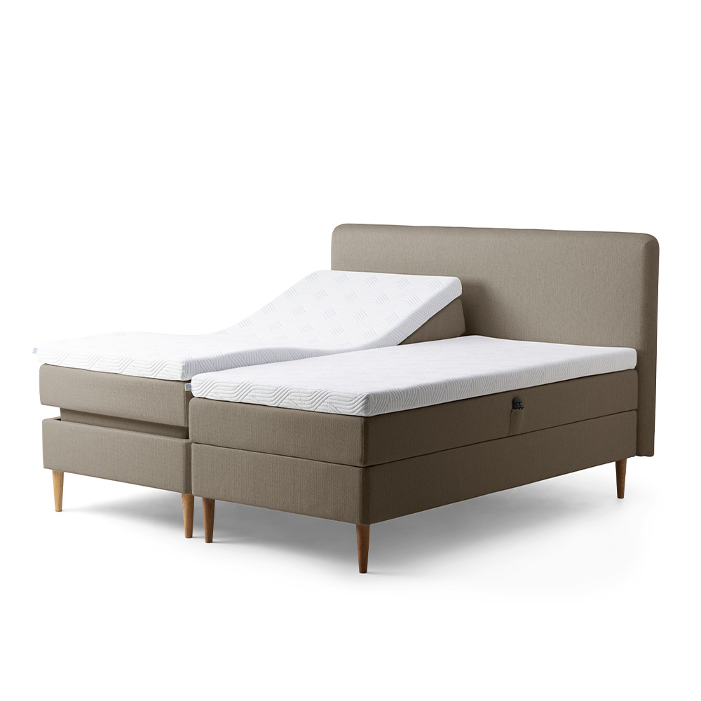 Tempur Promise Plus SmartCool Ställbar Säng 105x210 Grå
