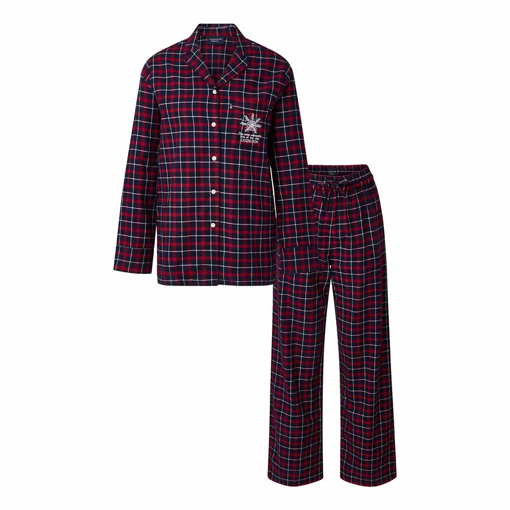 Lexington Ethan Organic Cotton Checked Flannel Pyjamas
