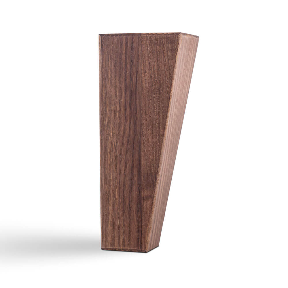 24SJU Svängt Sängben 4-pack dimHeight: 18cm Rökfärgad Ask