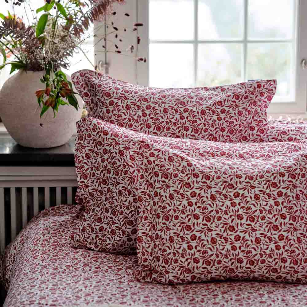 Lexington Flower Printed Cotton Sateen Blommigt Påslakanset