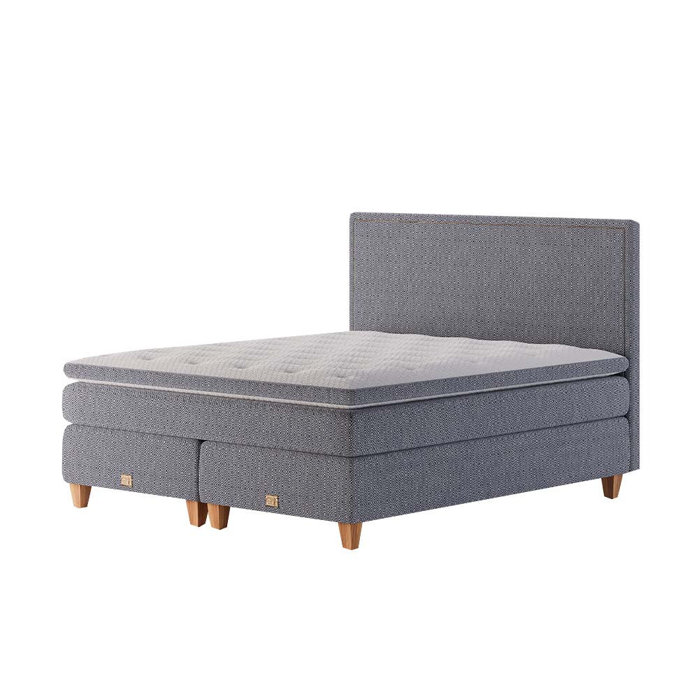 Mattsons Beds Rise Stitch Kontinentalsäng 210x210 Blå