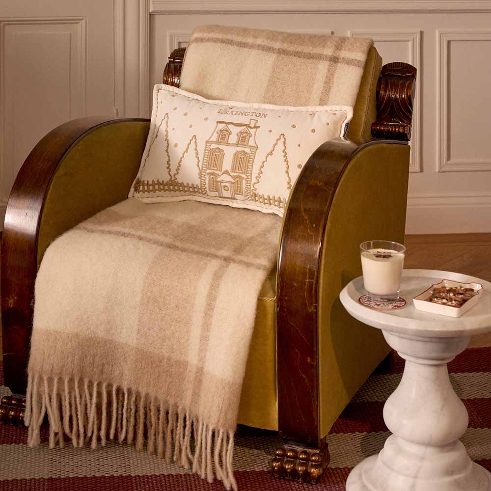 Lexington Winter House Organic Cotton Velvet Prydnadskudde