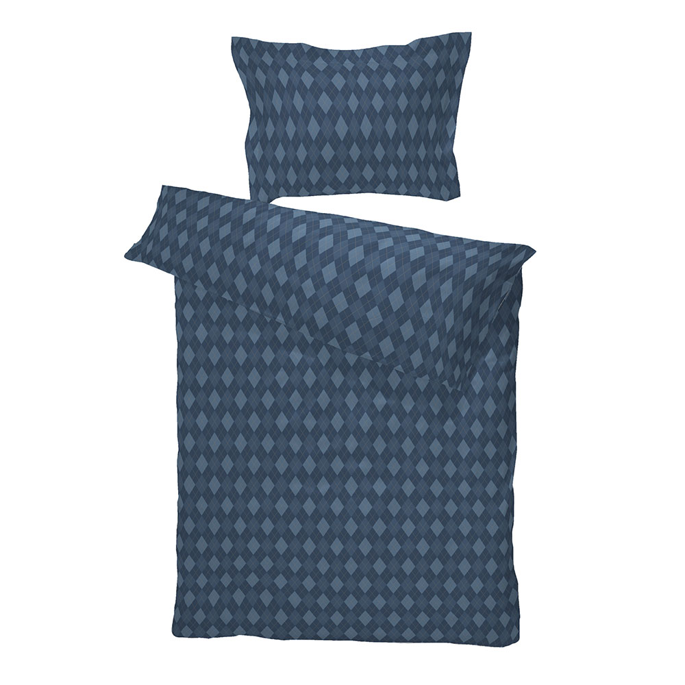 Borås Cotton Charlie Påslakanset 230x220 Blå