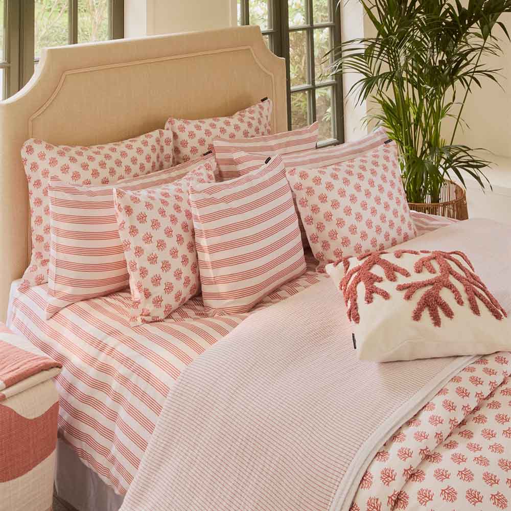 Lexington Coral Recycled Cotton Rug/Canvas Kuddfodral