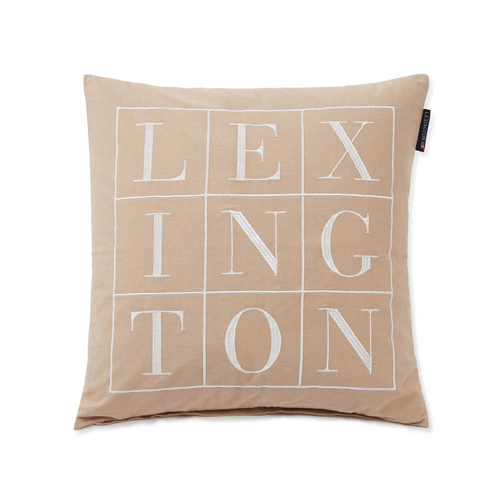 Lexington Logo Cotton Prydnadskudde
