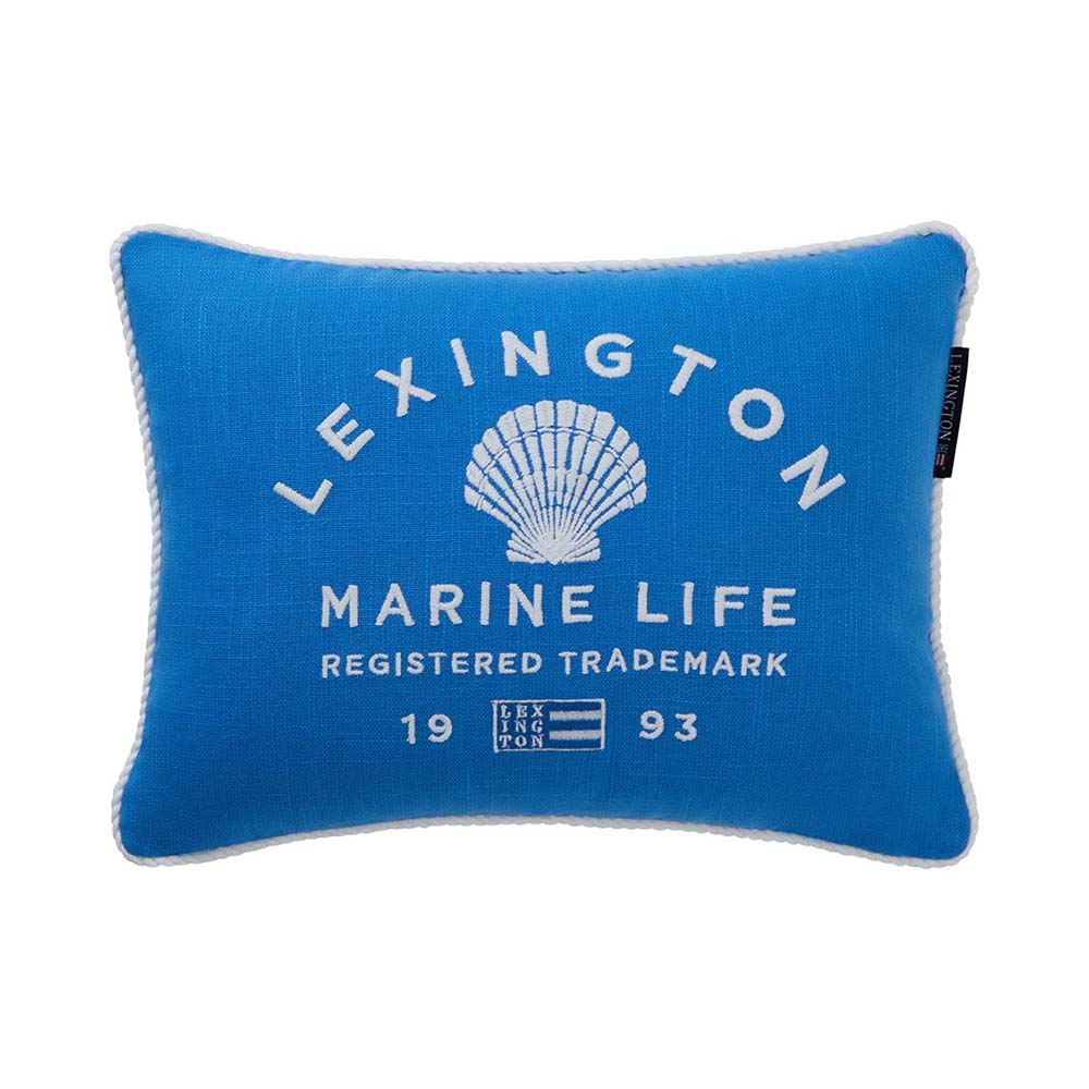 Lexington Marine Life Organic Cotton Canvas Prydnadskudde