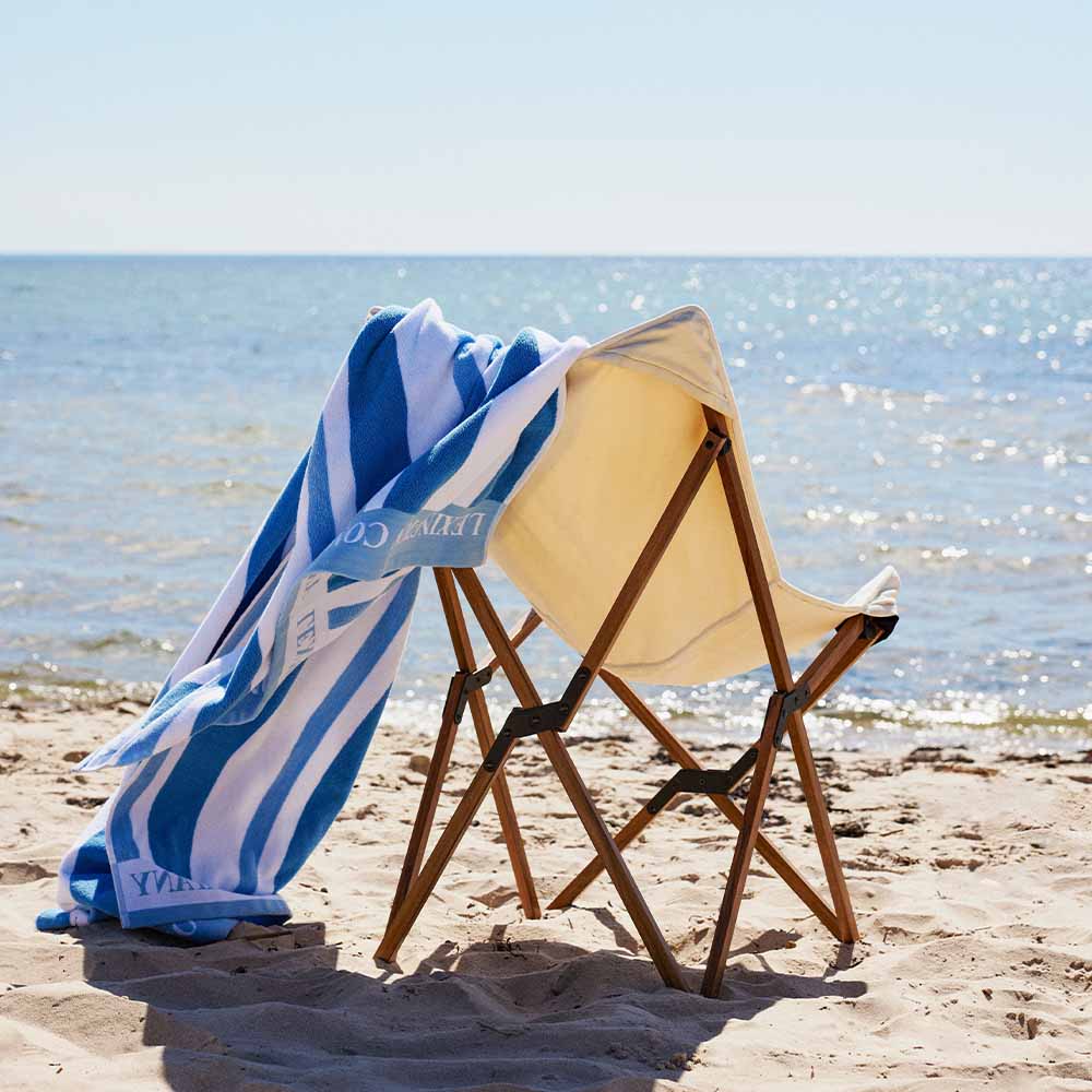 Lexington Striped Cotton Terry Beach Handduk