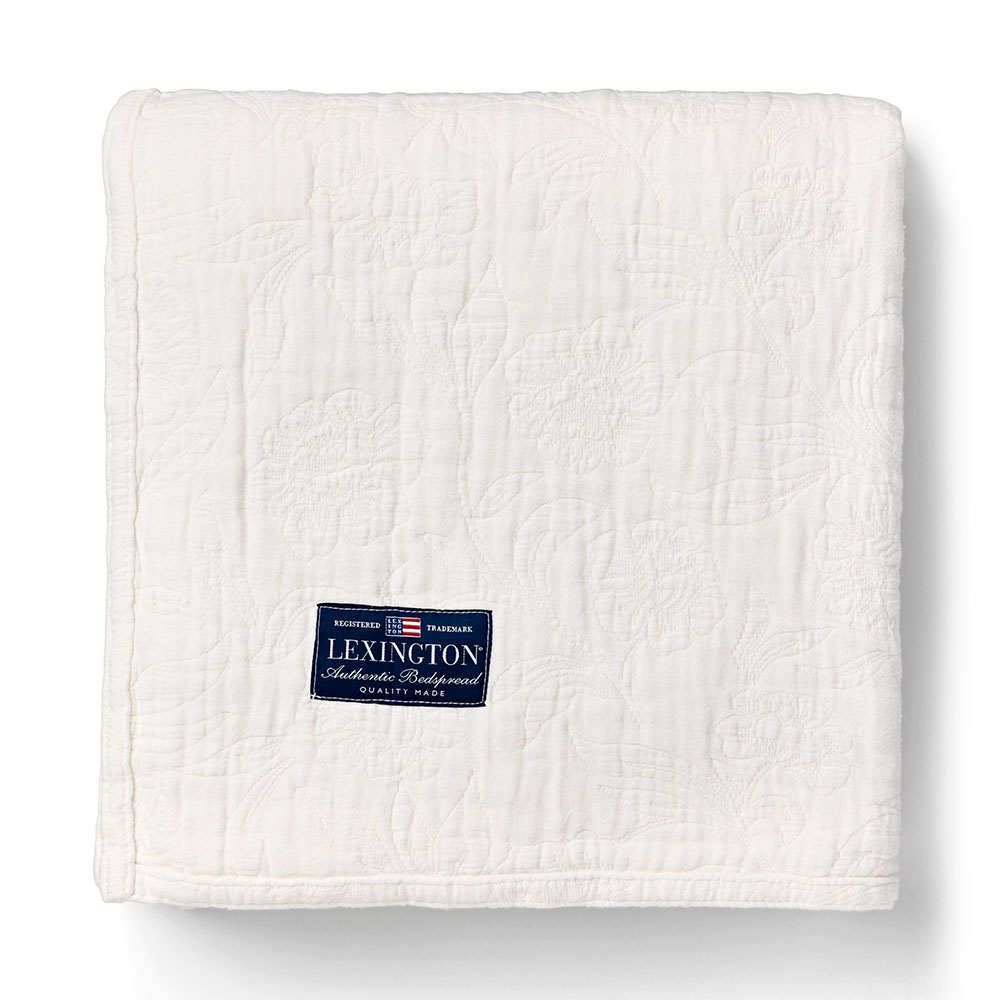 Lexington Flowers Jacquard Organic Cotton Överkast