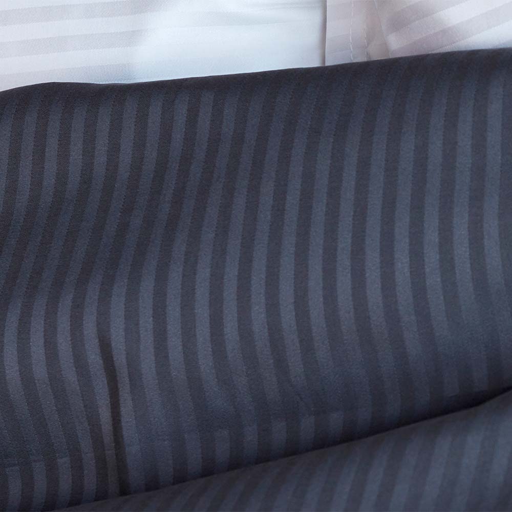 Gripsholm Bambu Randig P&aring;slakanset