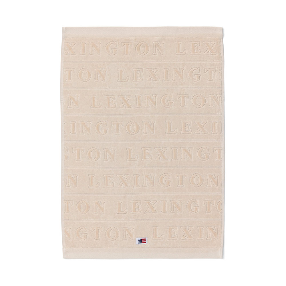 Lexington Velour Jacquard Logo Handduk