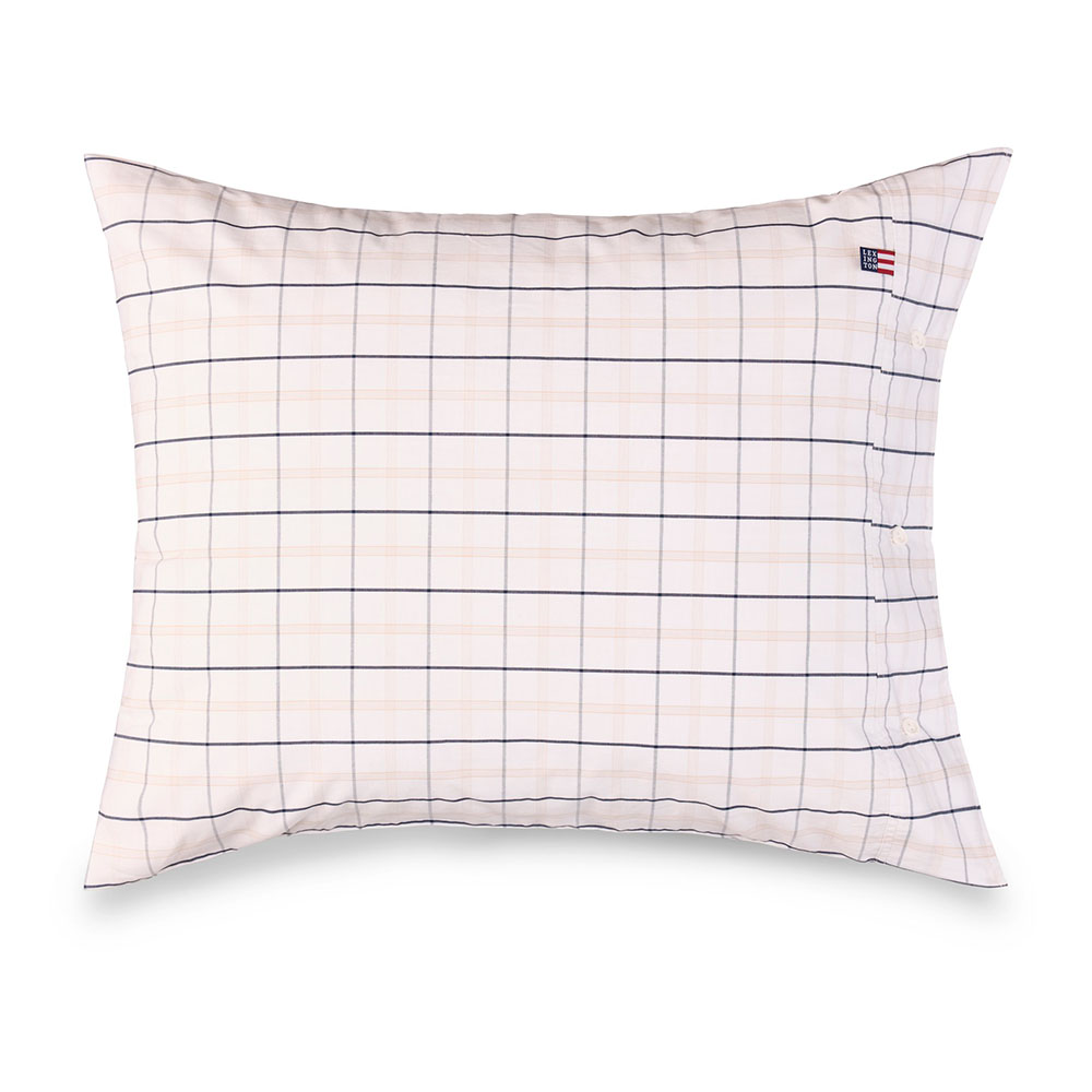 Lexington Checked Cotton Poplin Örngott