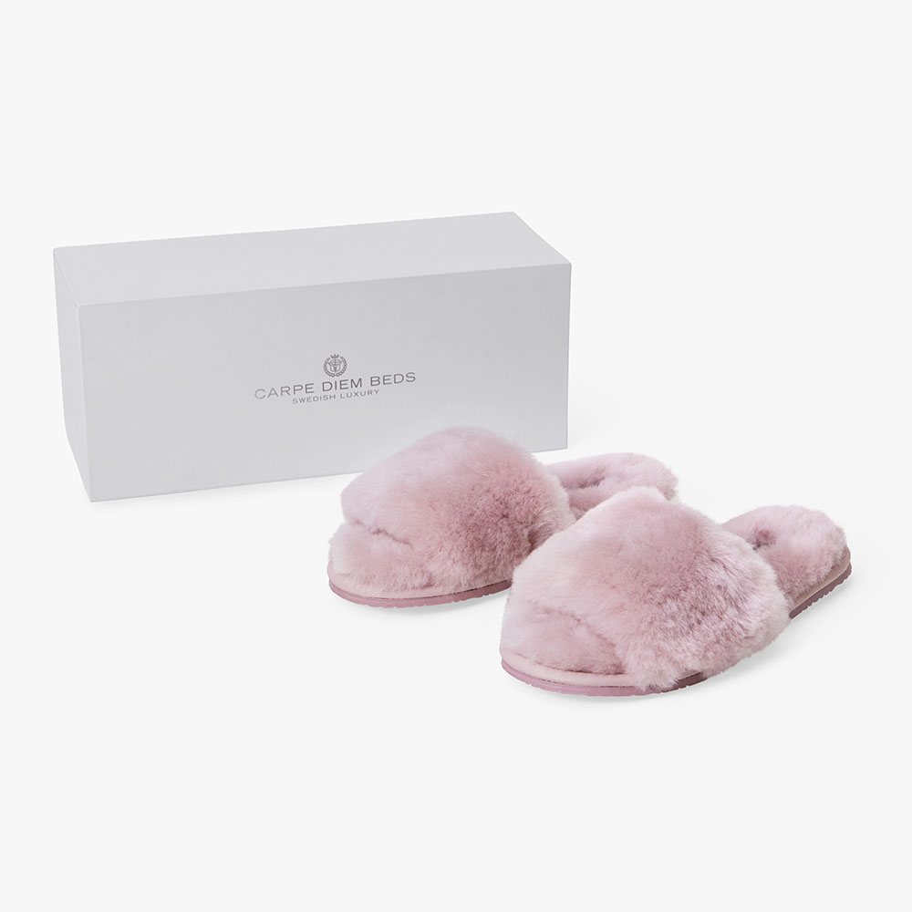 Carpe Diem Beds Fårskinnstofflor M (38-39) Soft Rose