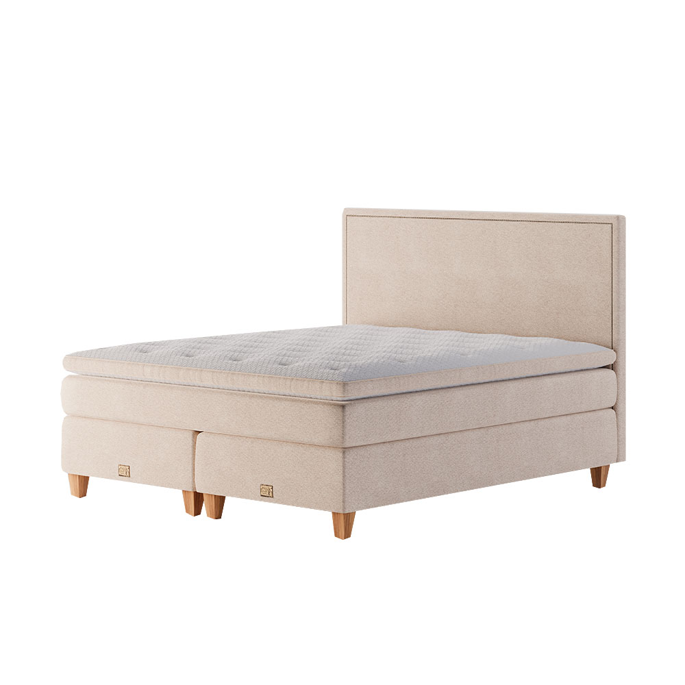Mattsons Beds Rise Stitch Kontinentalsäng 210x210 Beige