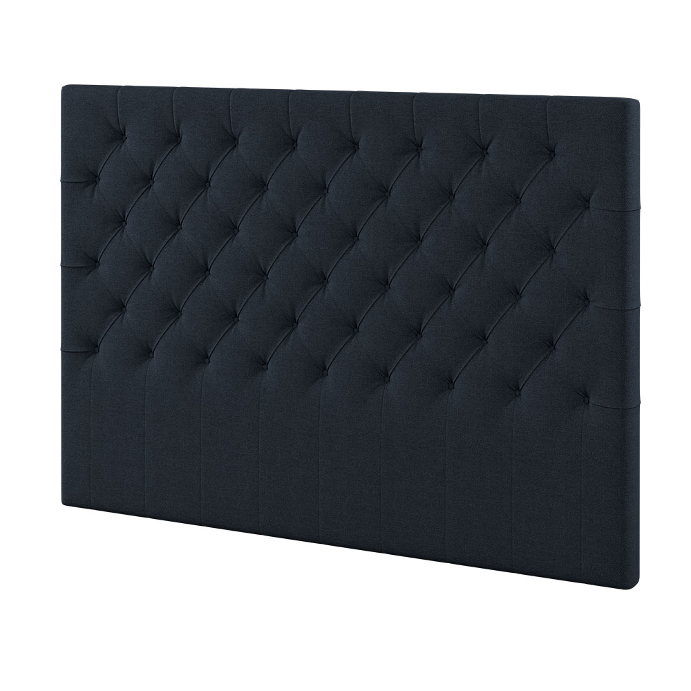 Hilding Djupknappad Sänggavel 210x125 Blå