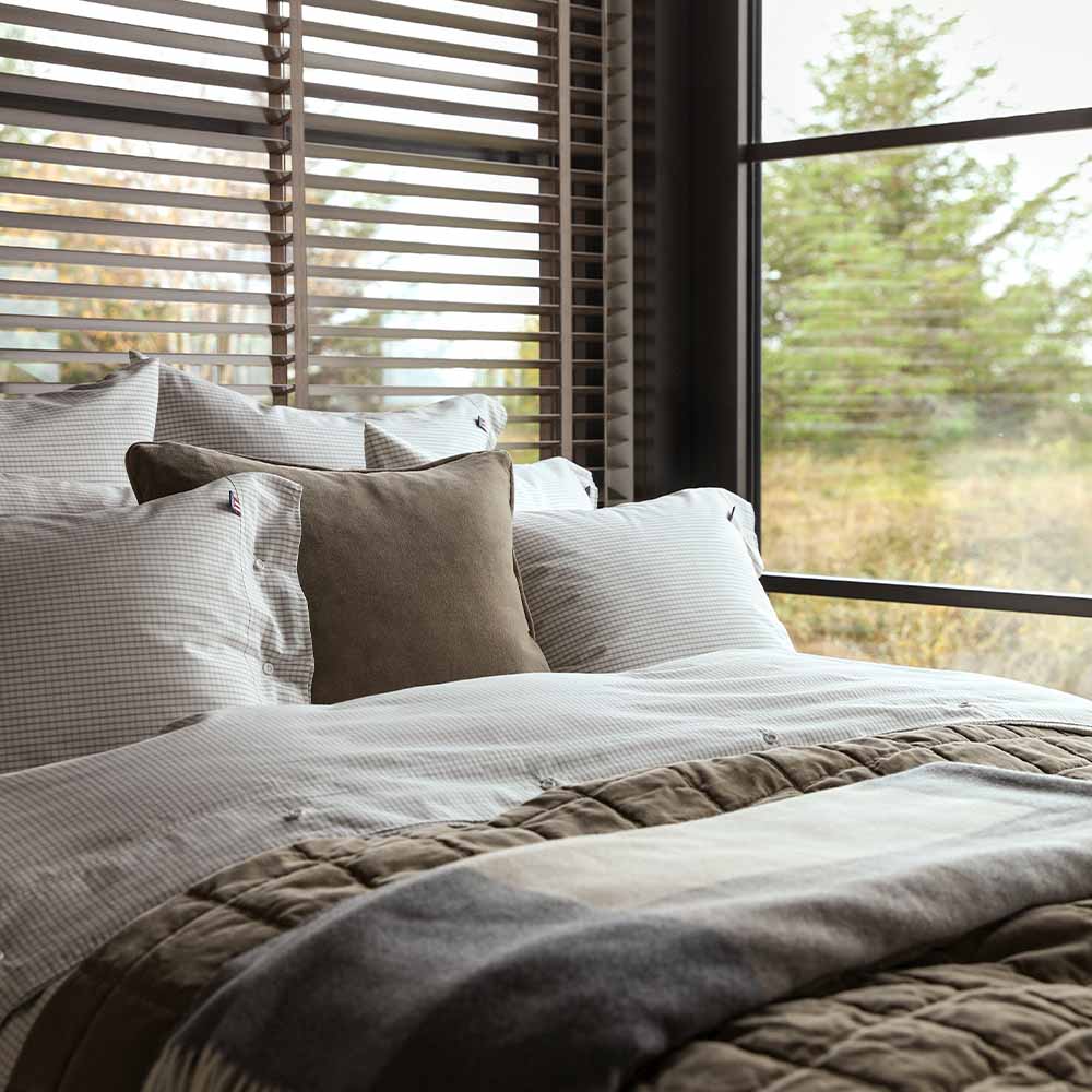 Lexington Checked Cotton Poplin Rutigt Påslakan