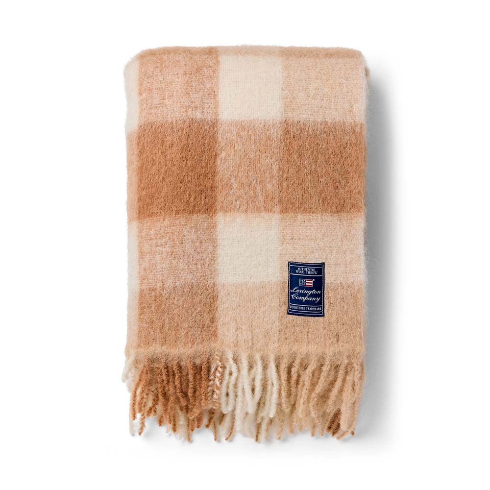 Lexington Checked Mohair Mix Pläd