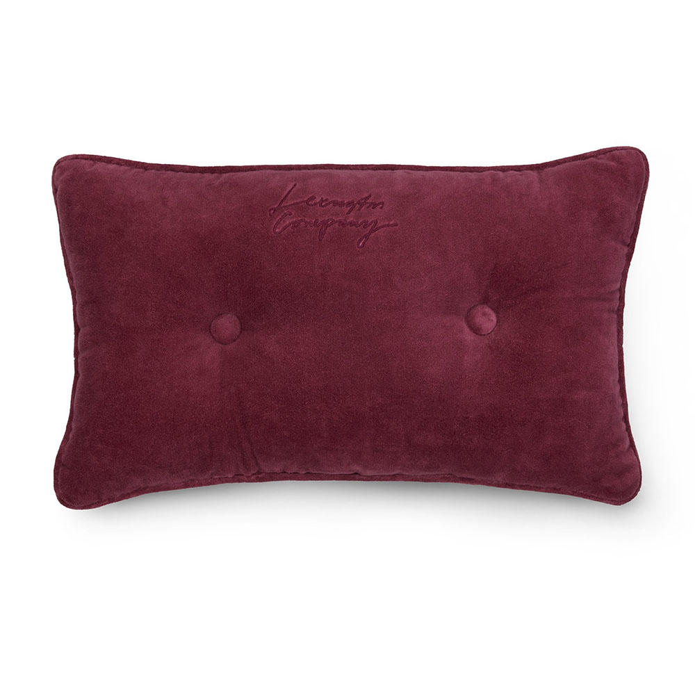 Lexington Buttoned Organic Cotton Velvet Prydnadskudde