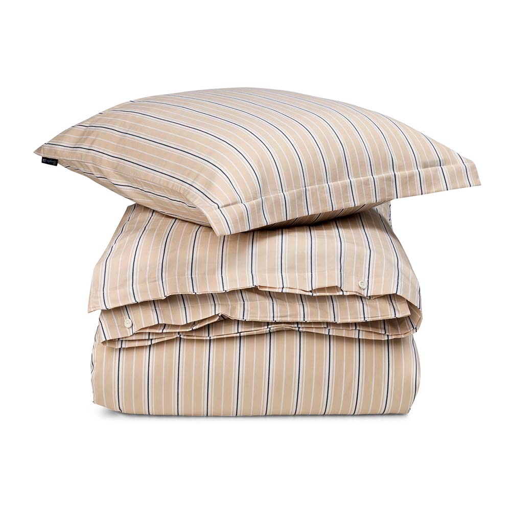 Lexington Striped Cotton Poplin Påslakanset