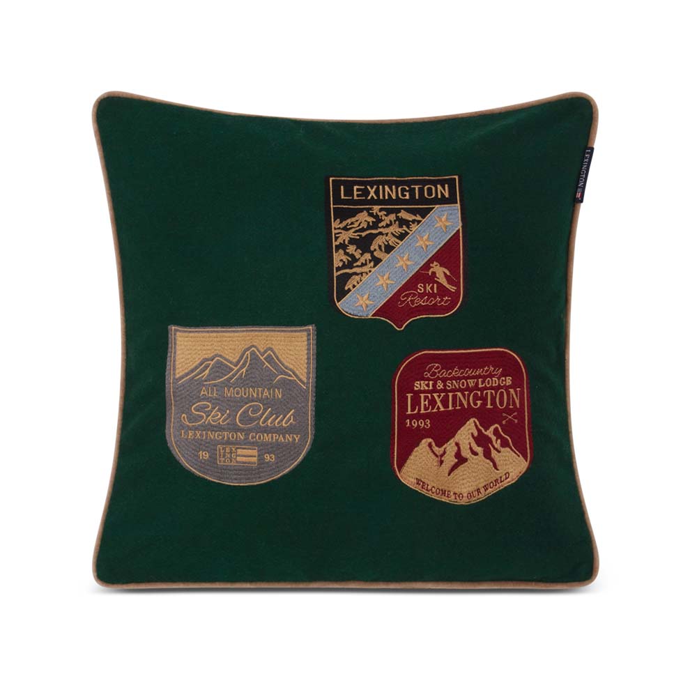 Lexington Badge Embroidered Wool Mix Kuddfodral