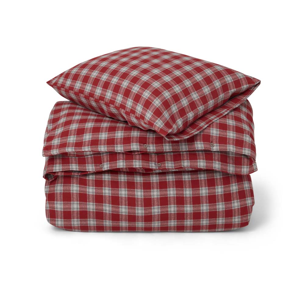 Lexington Checked Cotton Flannel Rutigt Påslakanset
