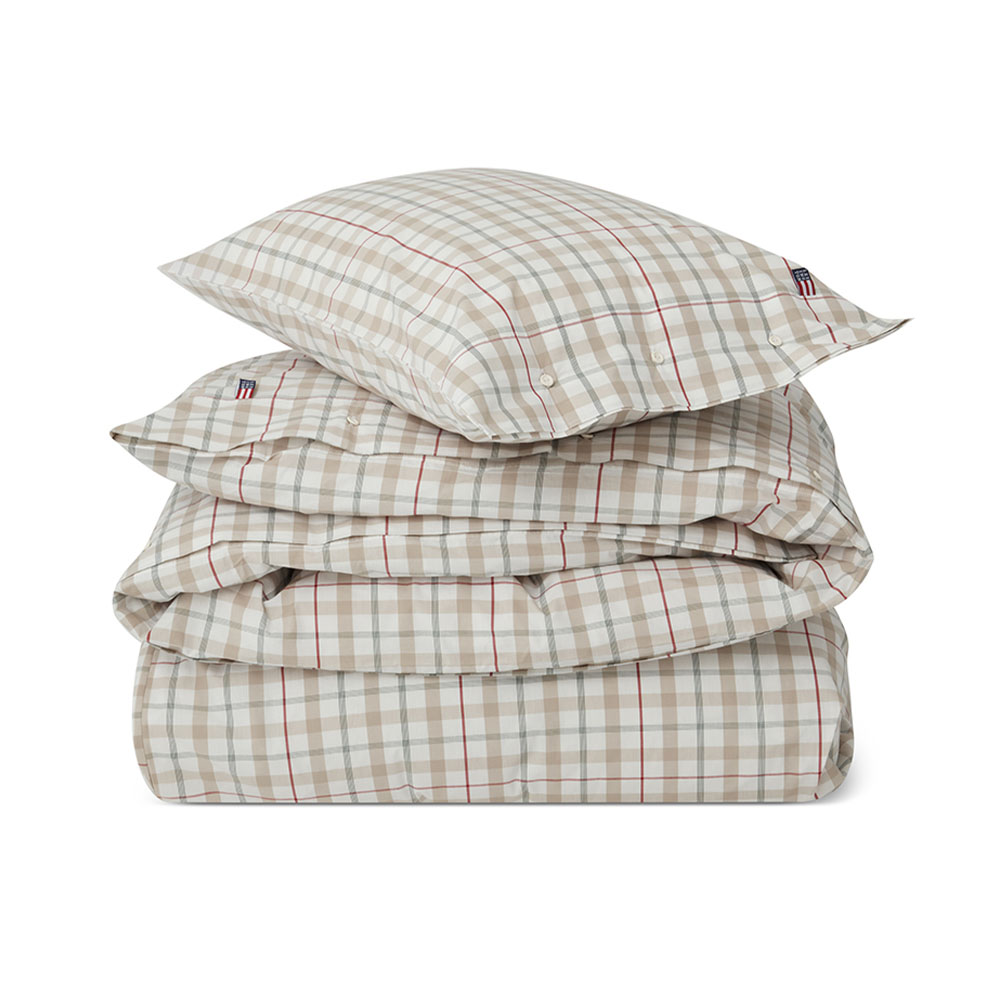 Lexington Checked Cotton Poplin Påslakanset