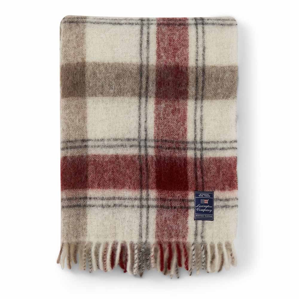 Lexington Checked Mohair Wool Mix Pläd