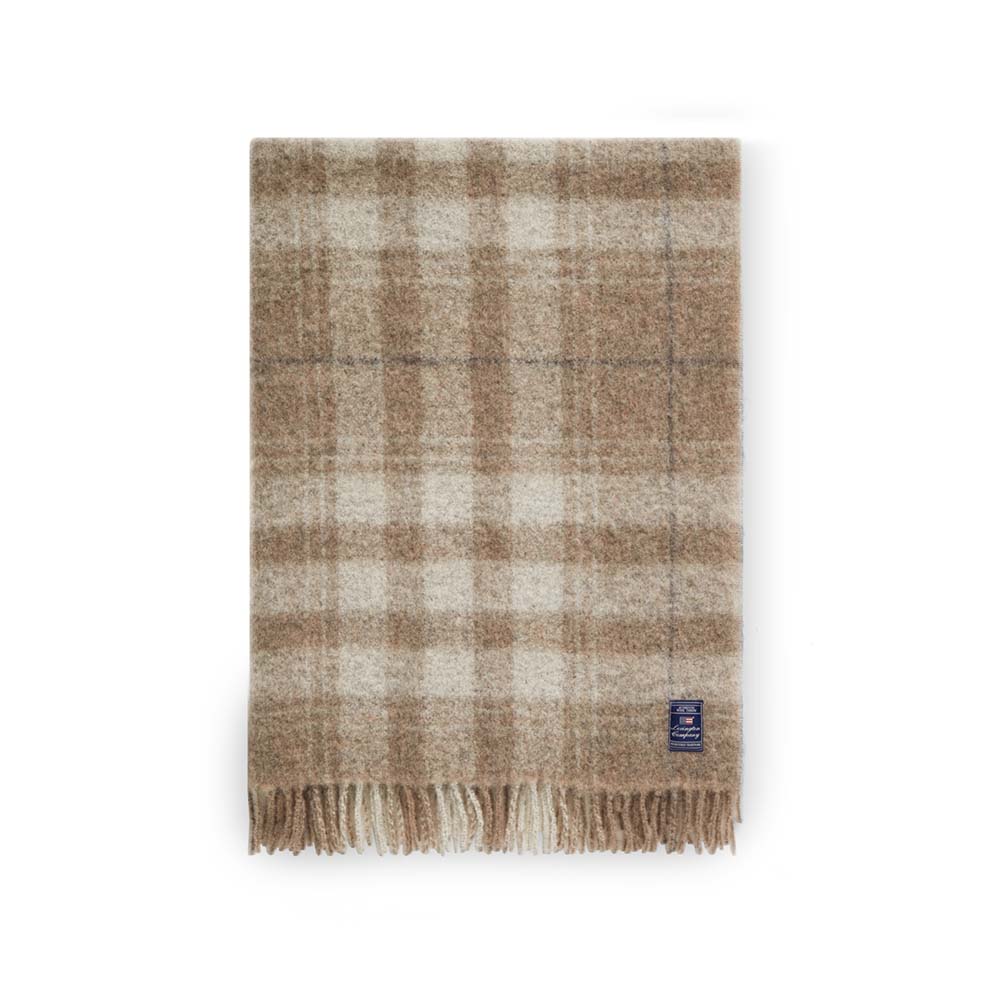 Lexington Checked Mohair Wool Mix Pläd