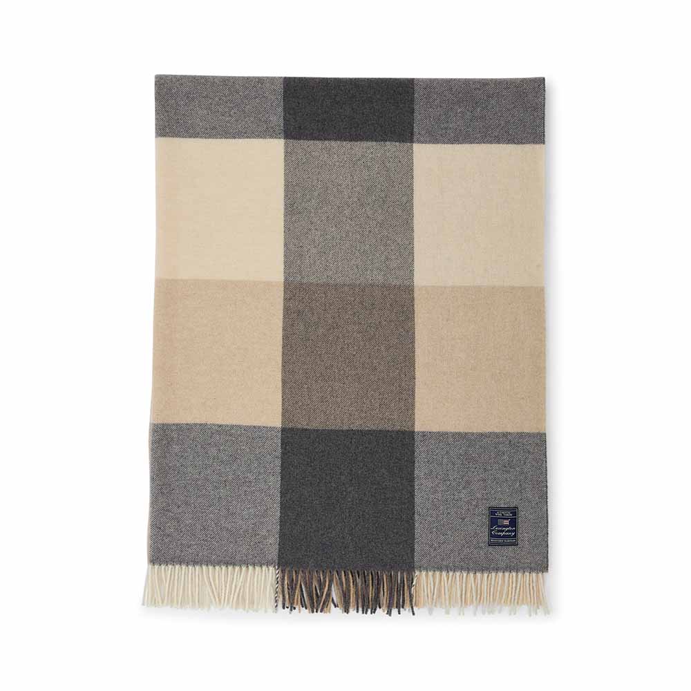 Lexington Checked Recycled Wool Pläd