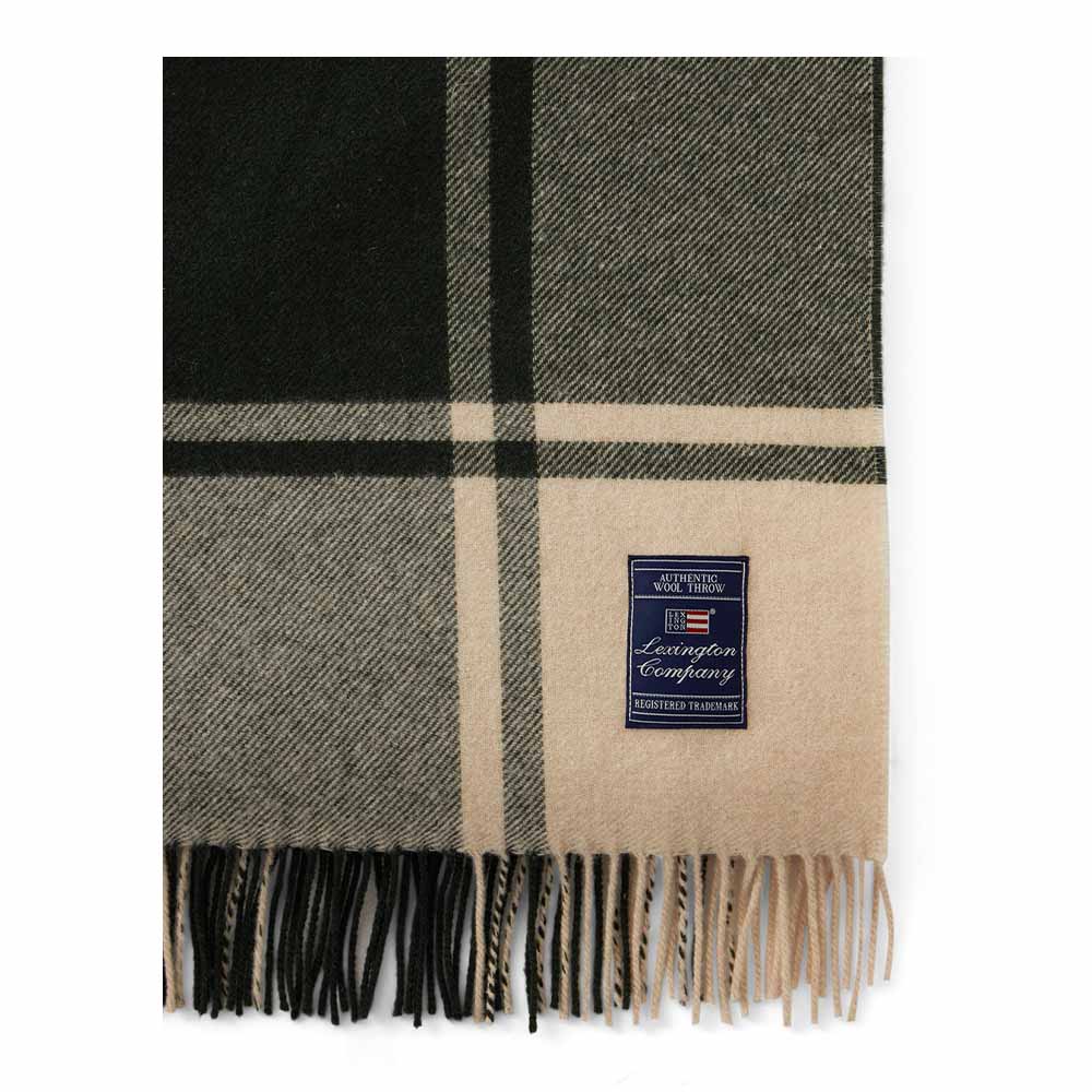 Lexington Checked Recycled Wool Pläd