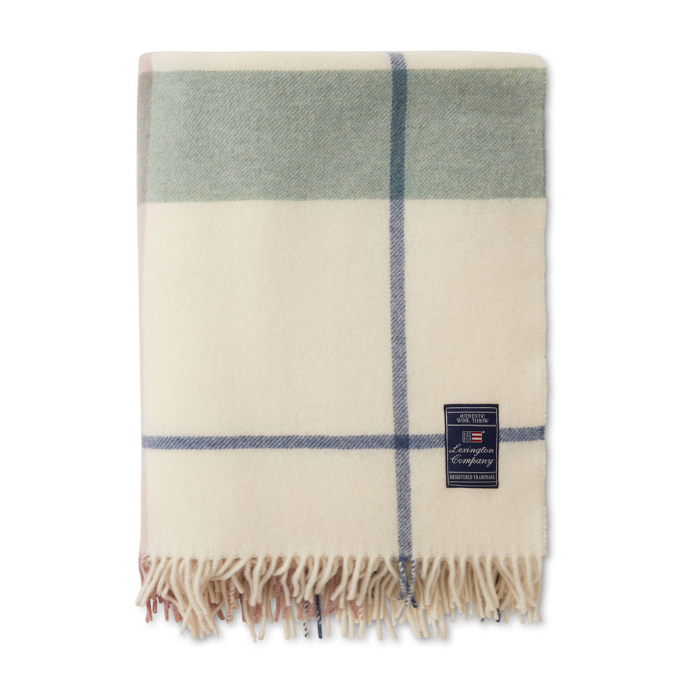 Lexington Checked Recycled Wool Pläd