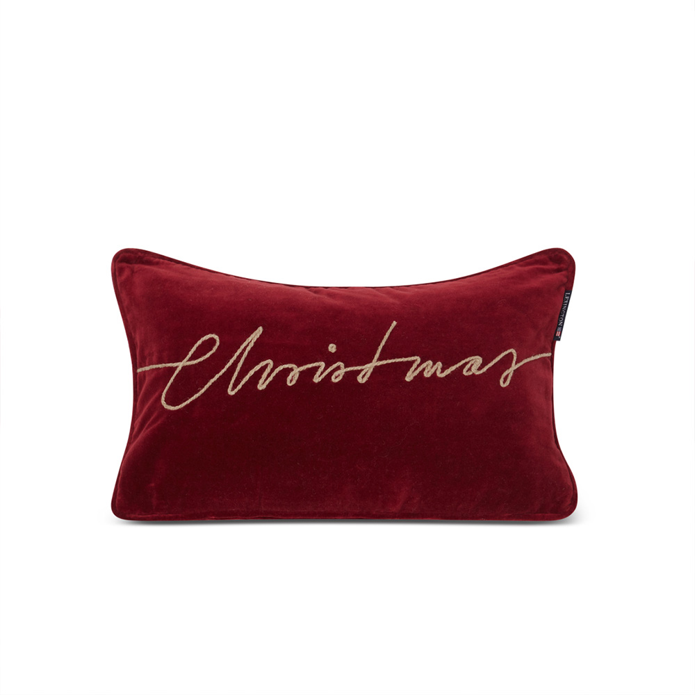 Lexington Christmas Organic Cotton Velvet Prydnadskudde