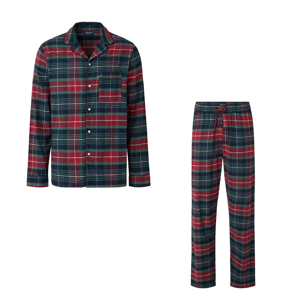 Lexington Ethan Organic Cotton Checked Flannel Pyjamas