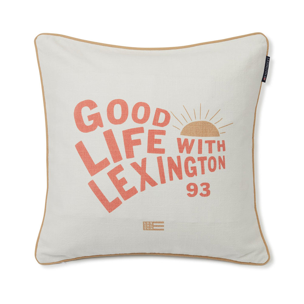 Lexington Good Life Printed Cotton Canvas Kuddfodral