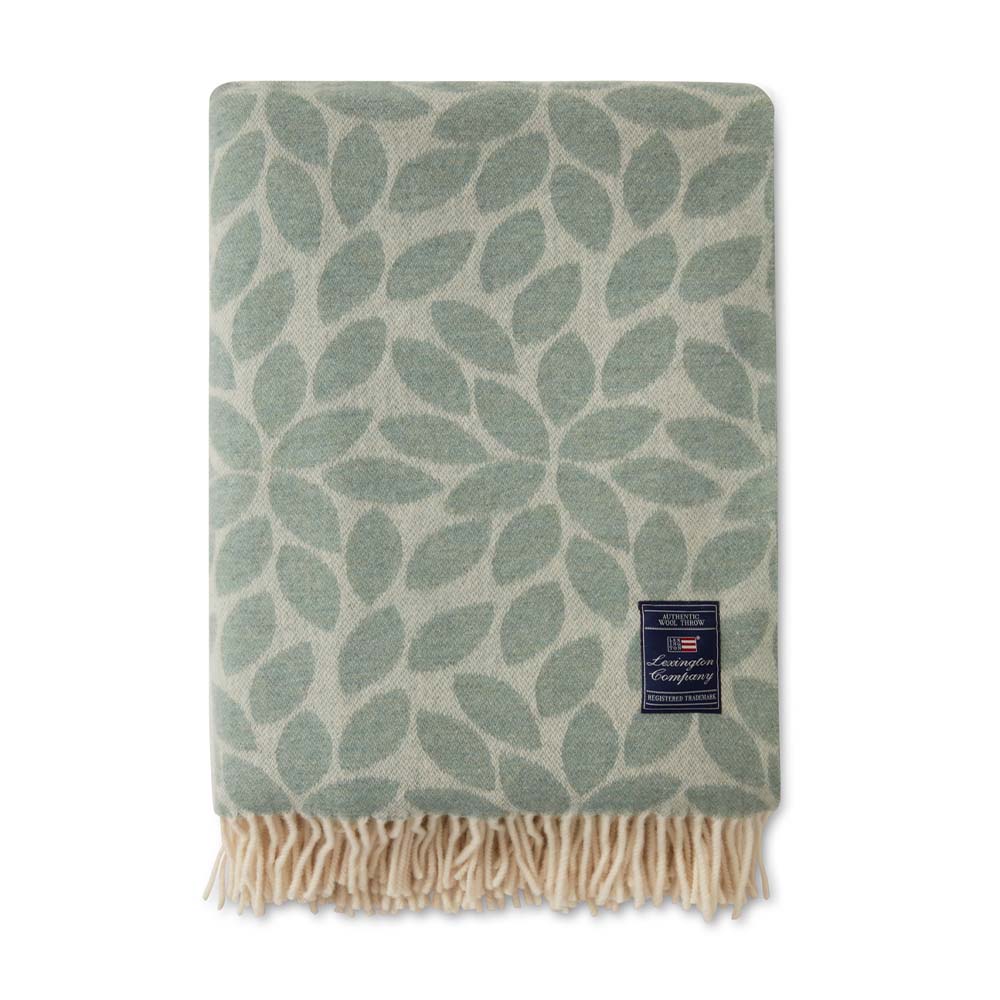 Lexington Leaves Recycled Wool Jacquard Pläd