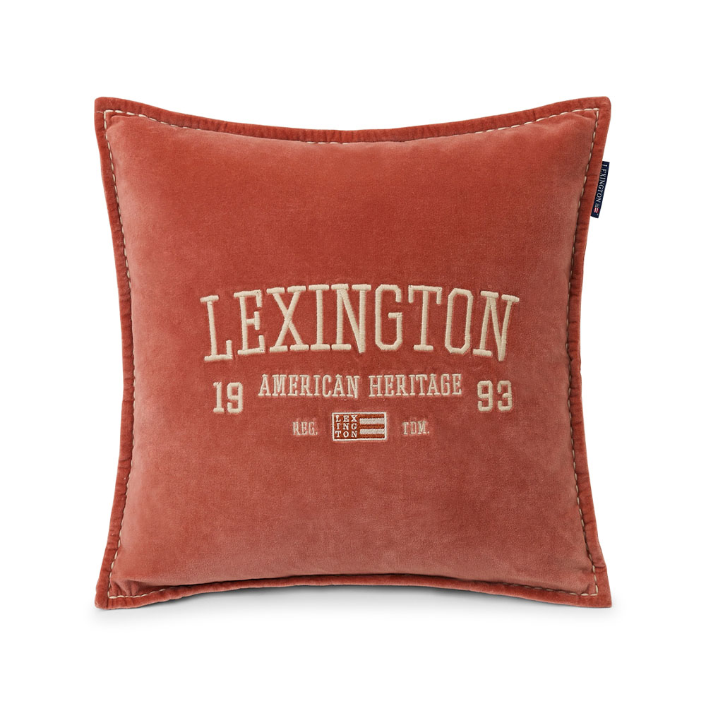 Lexington Logo Message Cotton Velvet Kuddfodral