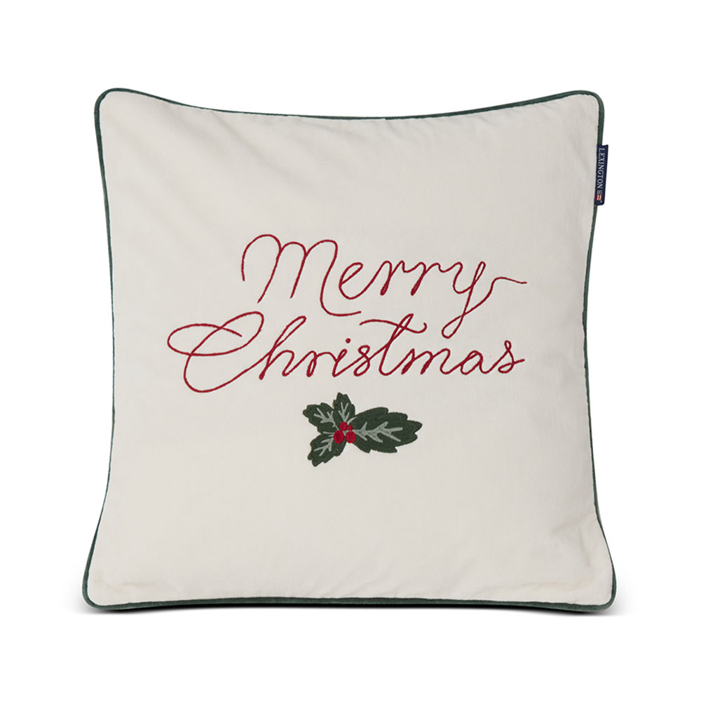 Lexington Merry Christmas Cotton Velvet Kuddfodral