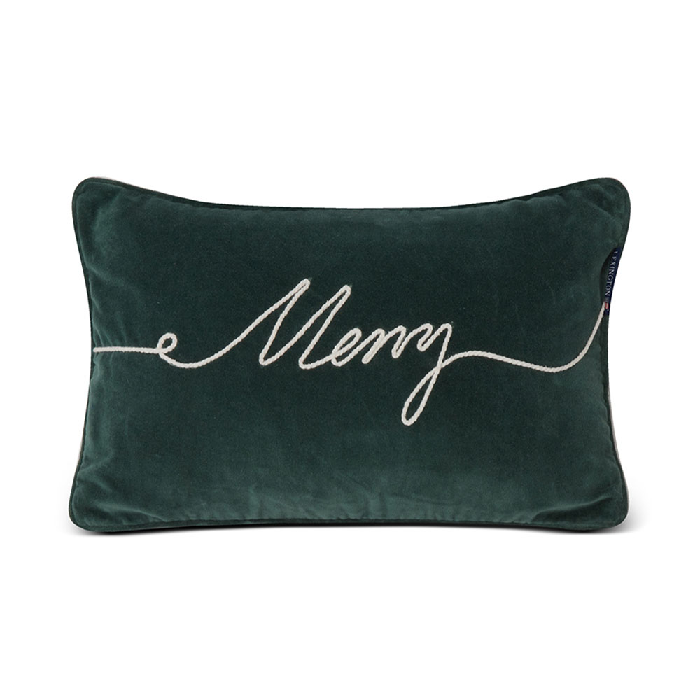Lexington Merry Cotton Velvet Prydnadskudde