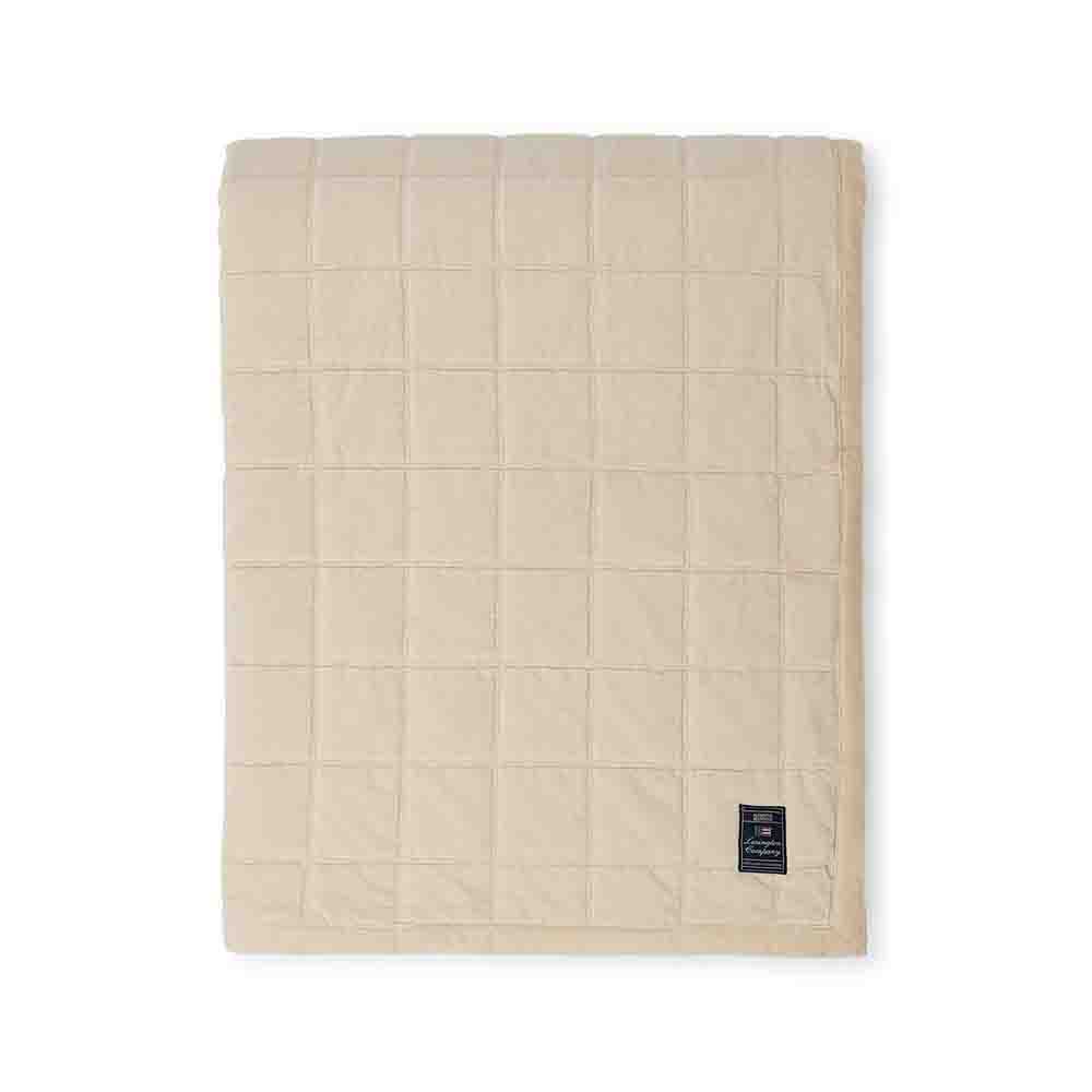 Lexington Quilted Cotton Velvet Överkast