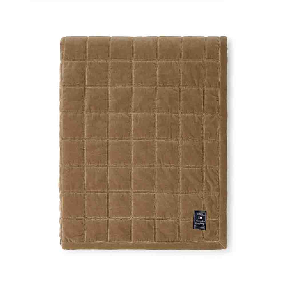 Lexington Quilted Cotton Velvet Överkast