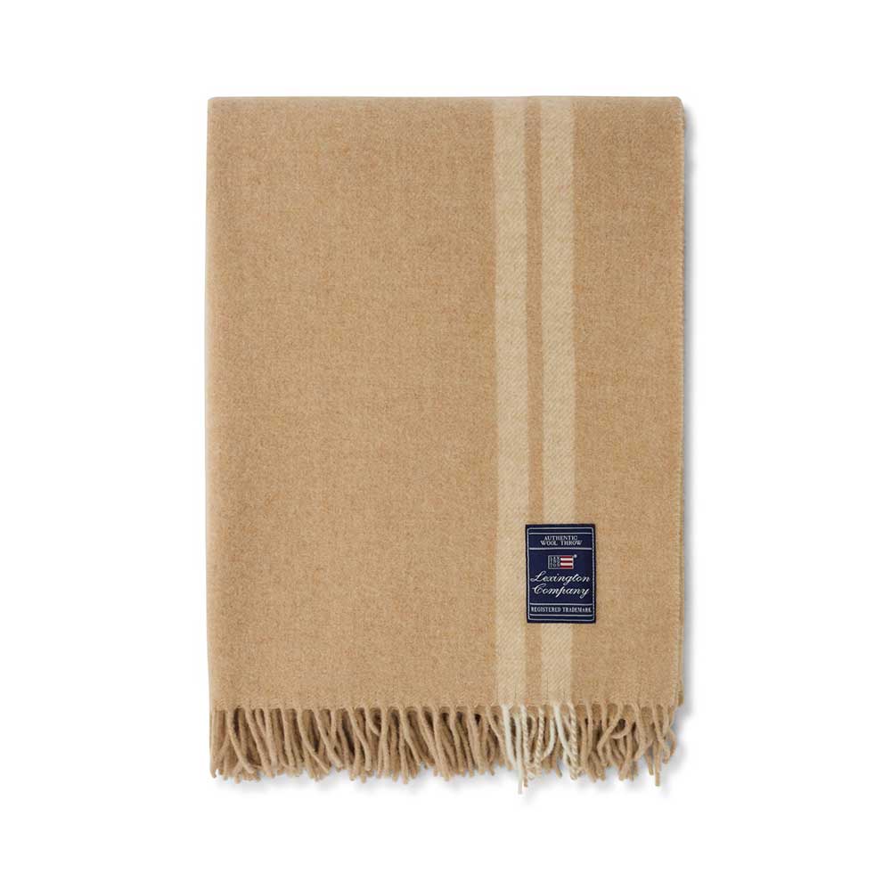 Lexington Side Striped Wool Pläd